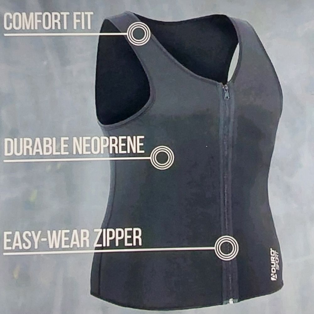 NWT Aduro Sport Sauna Sweat Vest, Black, XL - Picture 5 of 6